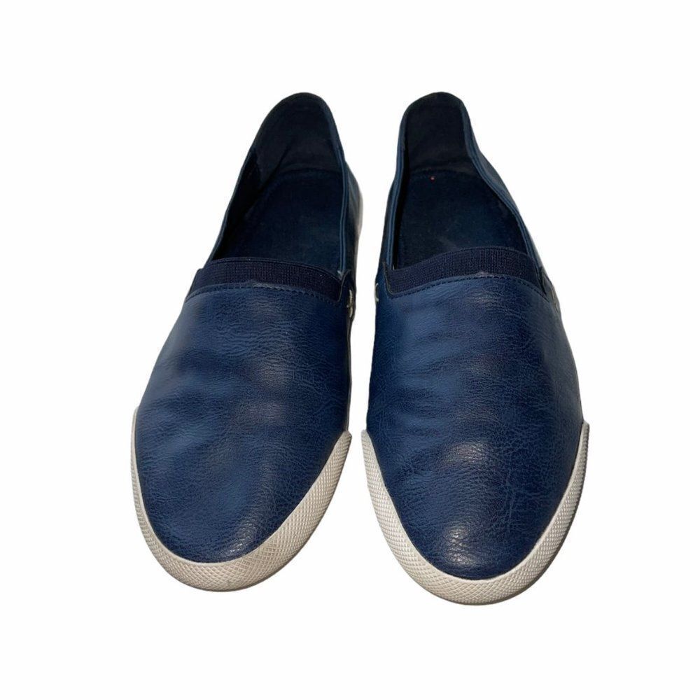 Corkys Moxey Blue Leather Slip Ons‎